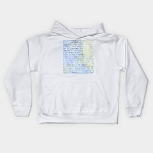 Digits of Pi (Green & Blue) Kids Hoodie